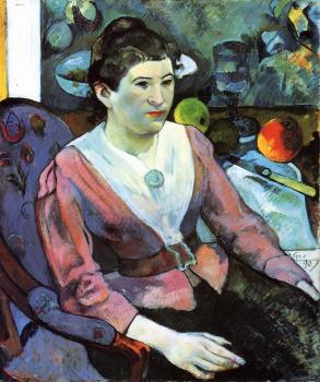 Paul Gauguin : Portrait of a Woman with Cezanne Still Life